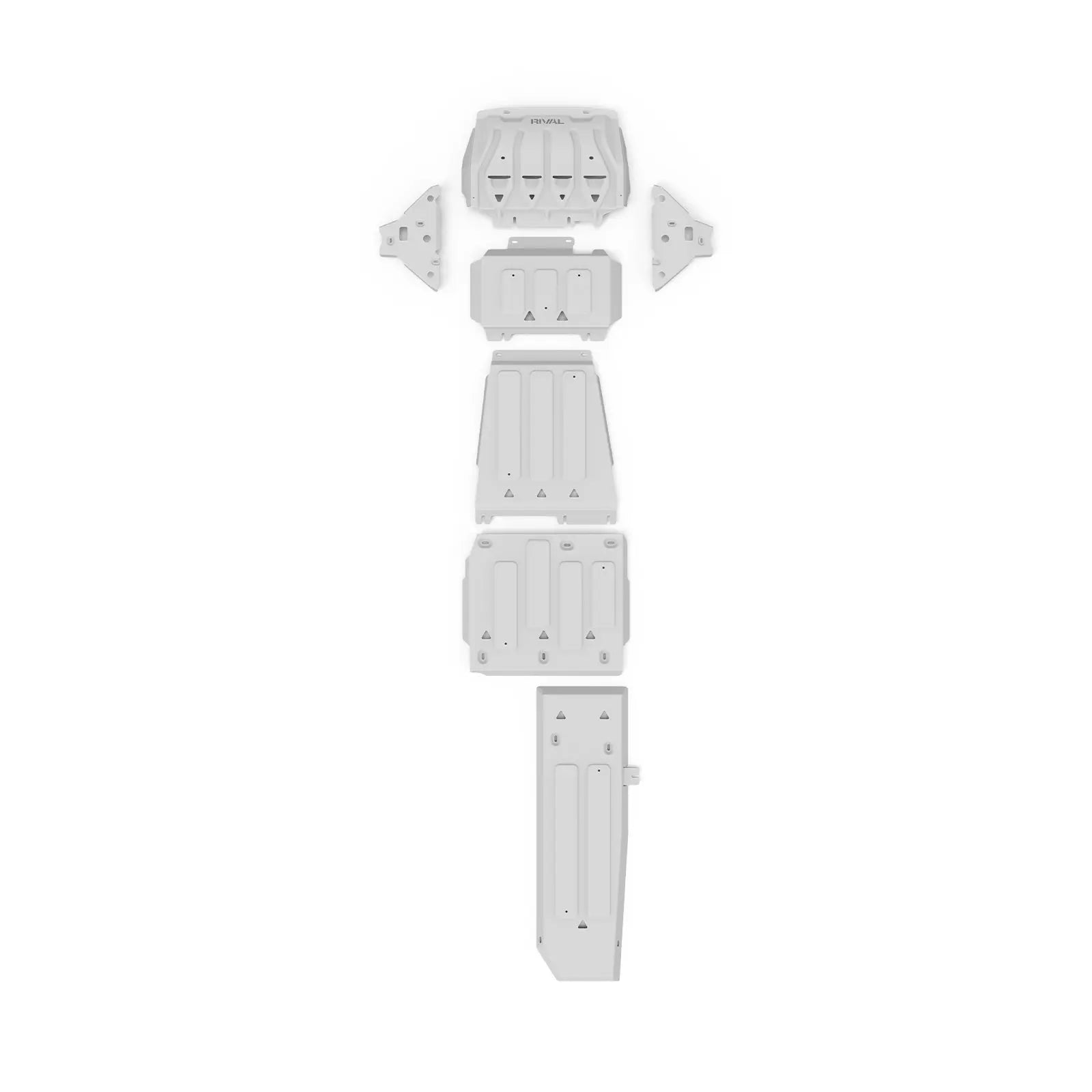 Set of 6 Aluminum Bash Plates Ford Ranger PX1/PX2/PX3 (2012–2022) RIVAL