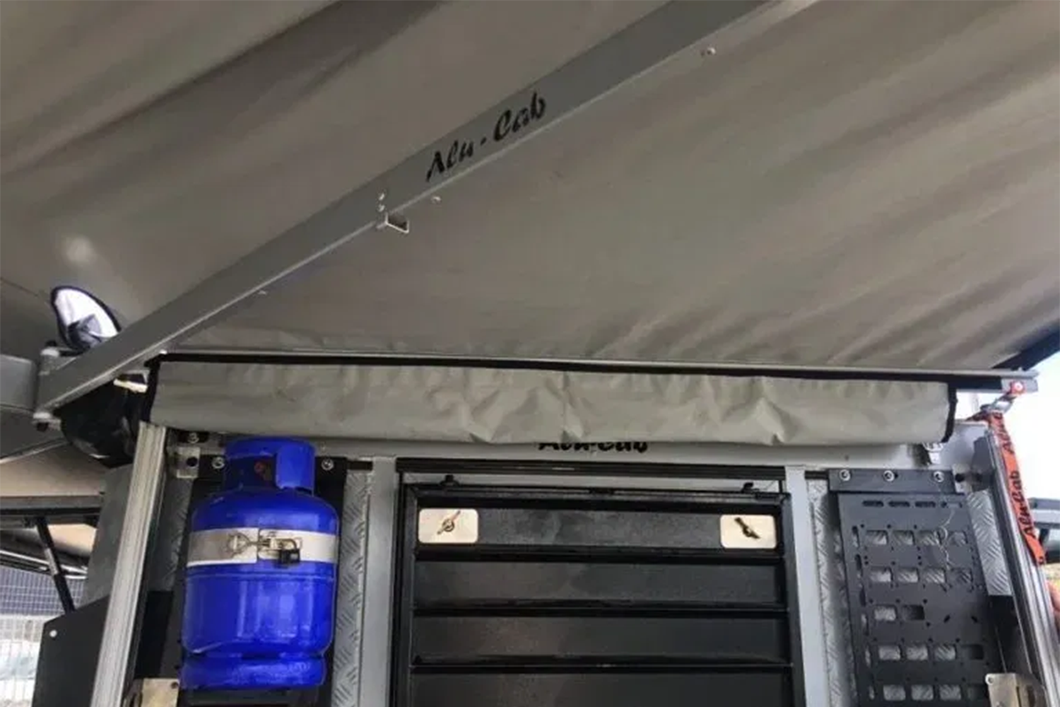 Alu-Cab Shadow Awning Gutter — genuine product, Rival 4x4 Australia