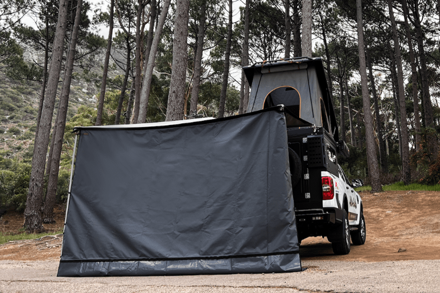 Alu-Cab Shadow Awning Side Panel — genuine product, Rival 4x4 Australia