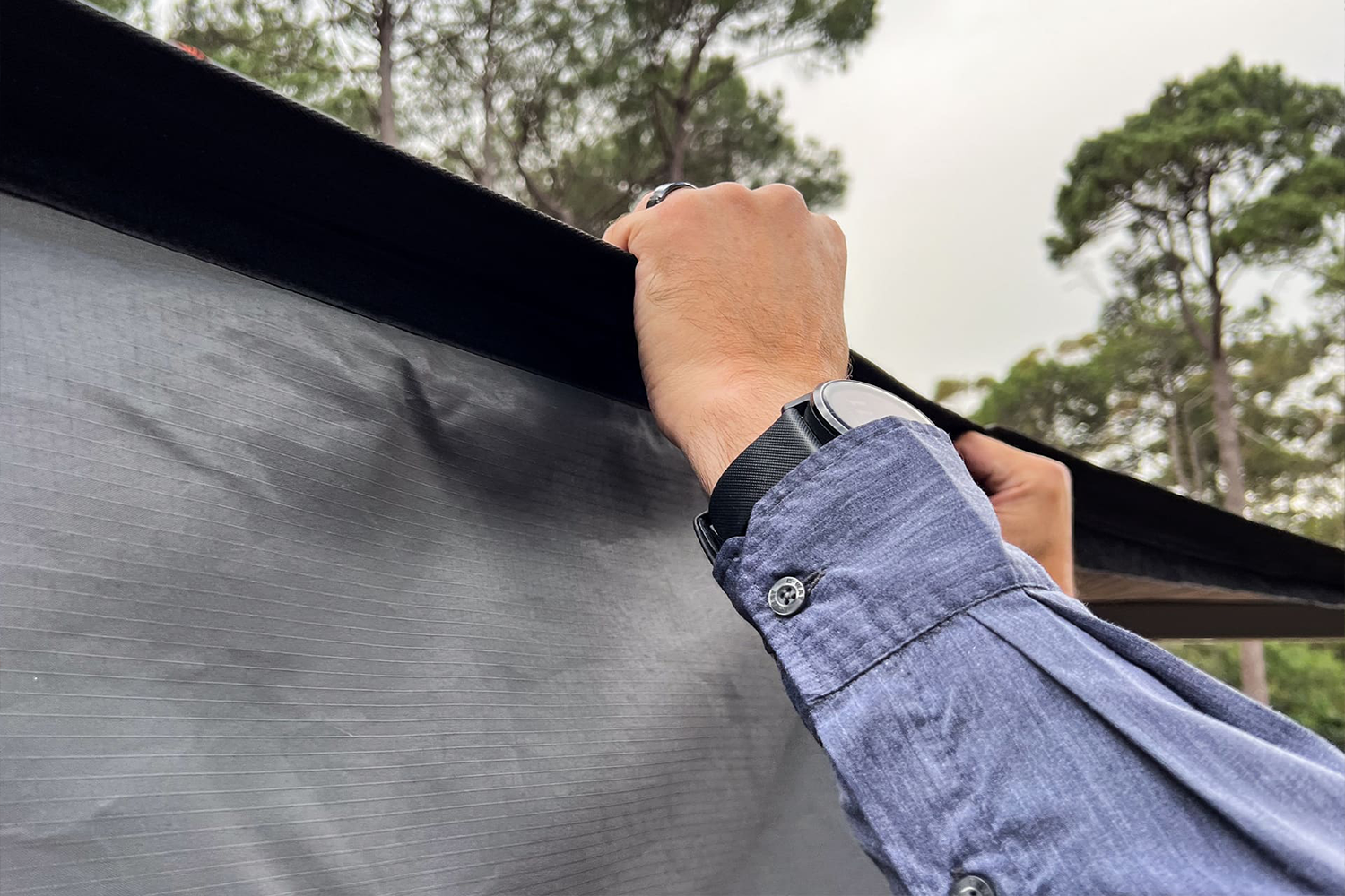Alu-Cab Shadow Awning Side Panel — genuine product, Rival 4x4 Australia