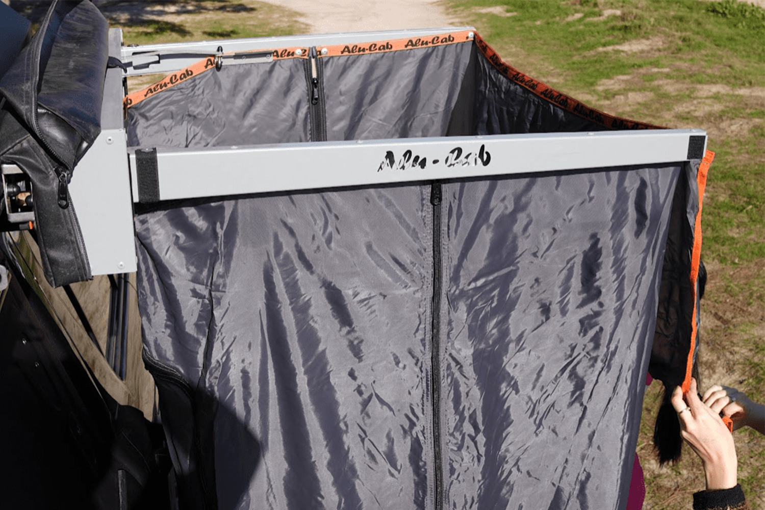 Alu-Cab Shower Cube - Adjustable Height — genuine product, Rival 4x4 Australia