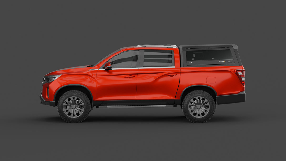 ForgedX Aluminium Ute Canopy - to suit SsangYong Musso XLV 2018-on (Long Tub)