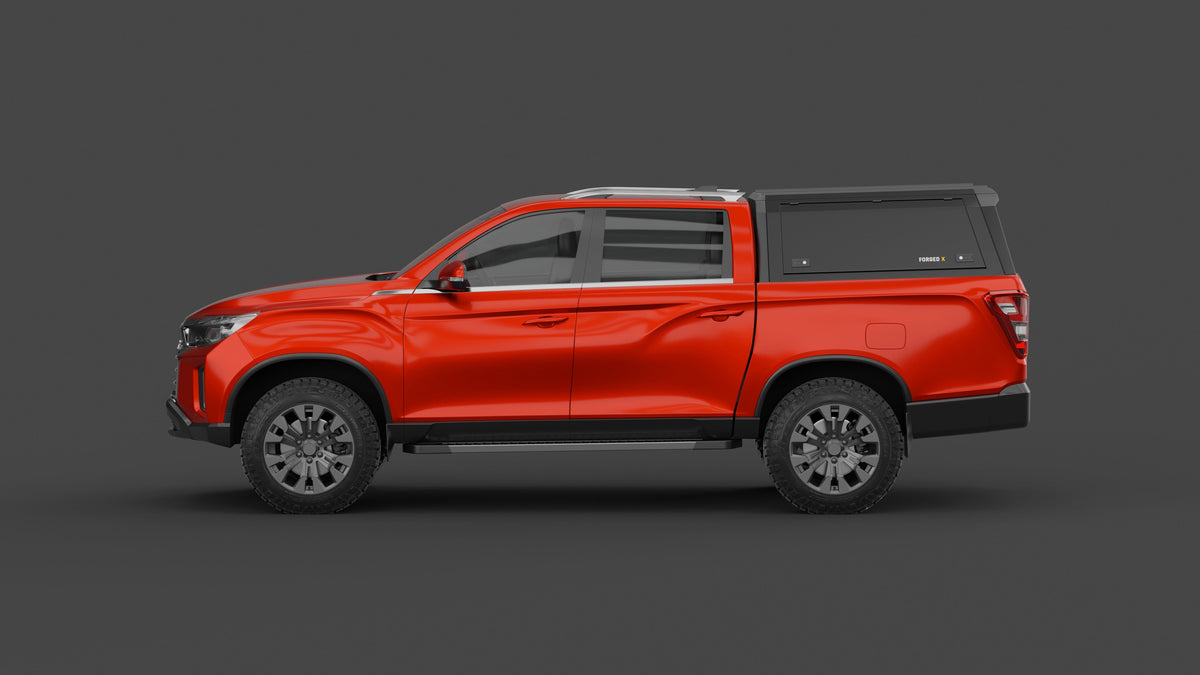 ForgedX Aluminium Ute Canopy - to suit SsangYong Musso XLV 2018-on (Long Tub)