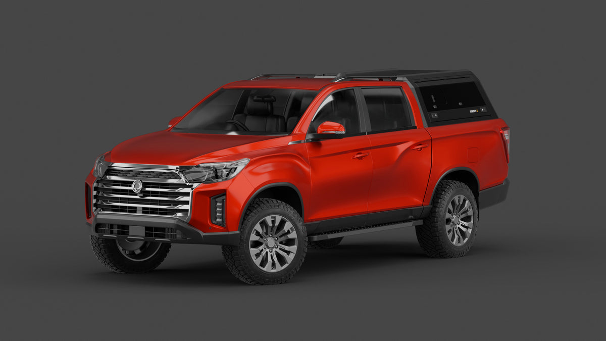 ForgedX Aluminium Ute Canopy - to suit SsangYong Musso XLV 2018-on (Long Tub)
