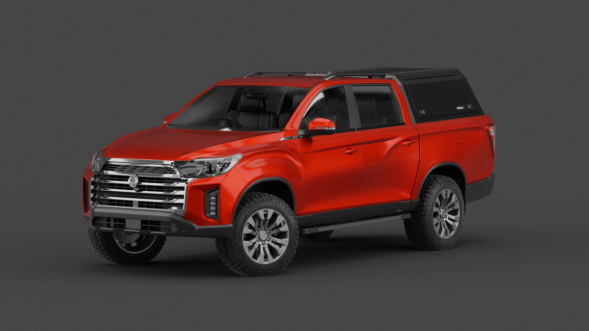 ForgedX Aluminium Ute Canopy - to suit SsangYong Musso XLV 2018-on (Long Tub)