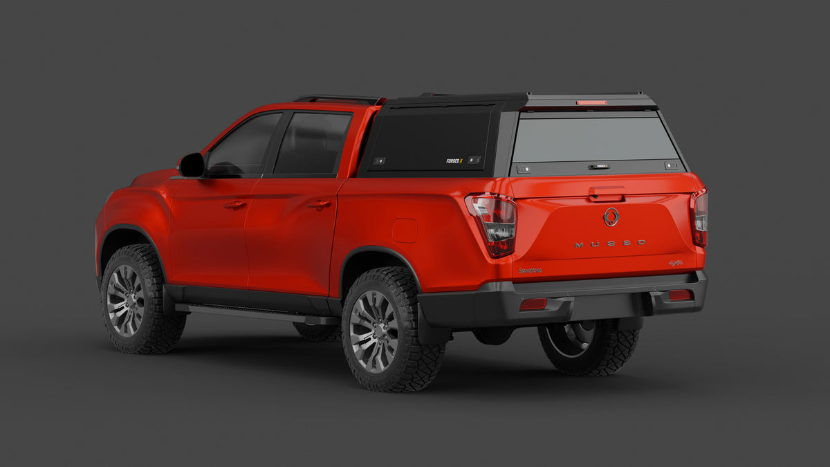 ForgedX Aluminium Ute Canopy - to suit SsangYong Musso XLV 2018-on (Long Tub)