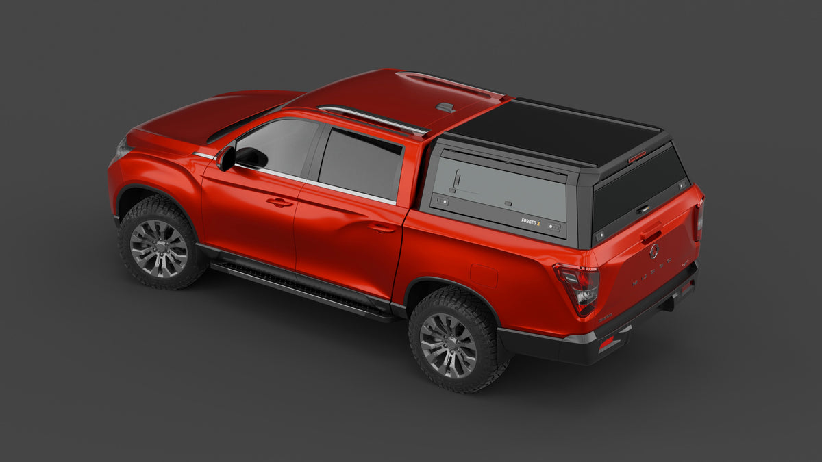 ForgedX Aluminium Ute Canopy - to suit SsangYong Musso XLV 2018-on (Long Tub)