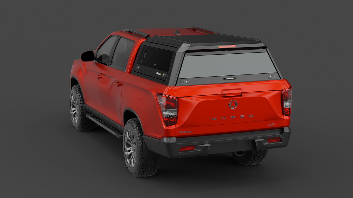 ForgedX Aluminium Ute Canopy - to suit SsangYong Musso XLV 2018-on (Long Tub)