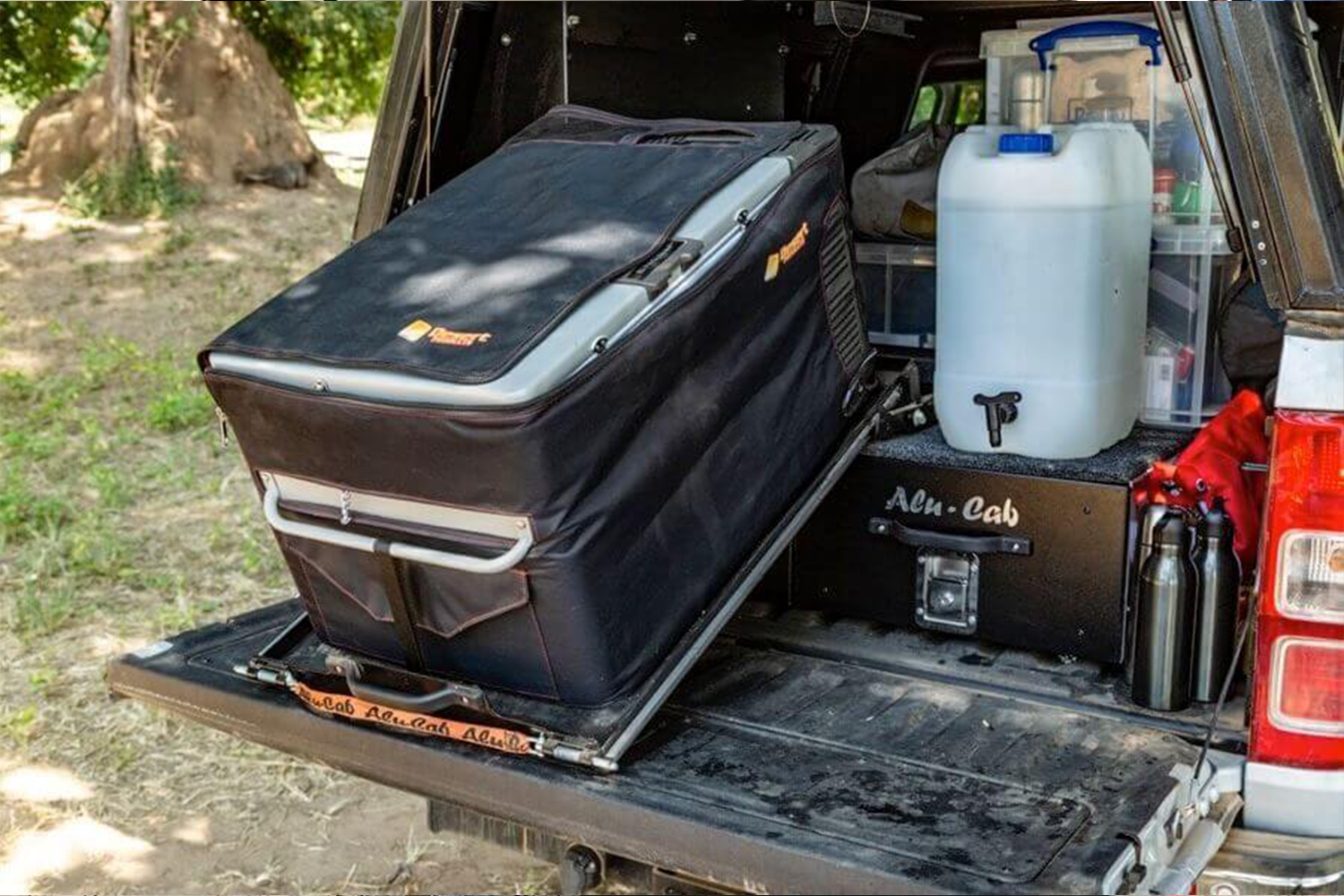 Alu-Cab Tilting Fridge Slide — genuine product, Rival 4x4 Australia
