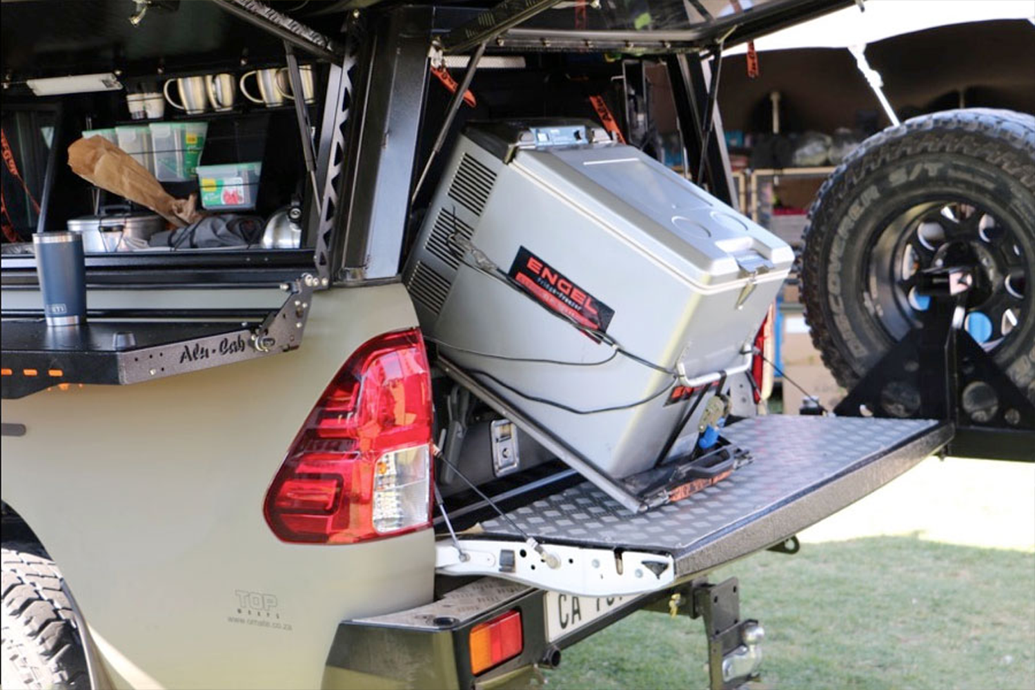 Alu-Cab Tilting Fridge Slide — genuine product, Rival 4x4 Australia