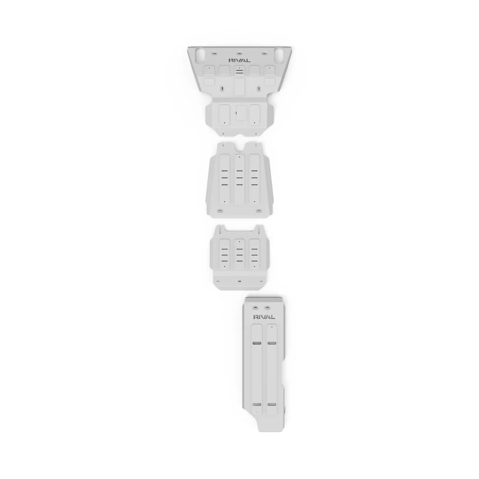 Toyota Hilux (2005-2014) 4x4 Bash Plate Set – Radiator, Engine, Transmission, Transfer Case & Fuel Tank RIVAL