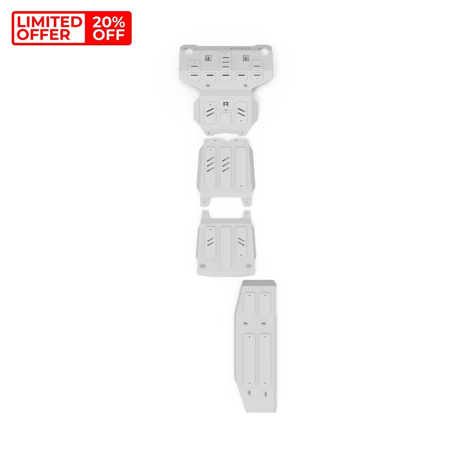 Toyota Hilux (2015-On) / Toyota Fortuner (2015-On) 4x4 Bash Plate Set – Radiator, Engine, Transmission, Transfer Case and Fuel Tank RIVAL 4x4 Australia