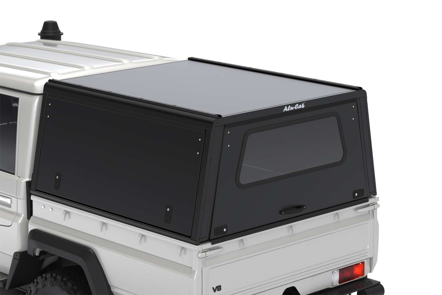Alu-Cab Explorer Canopy for Toyota Landcruiser 79 Series fitted to Toyota Land Cruiser 70 Series — Rival 4x4 Australia