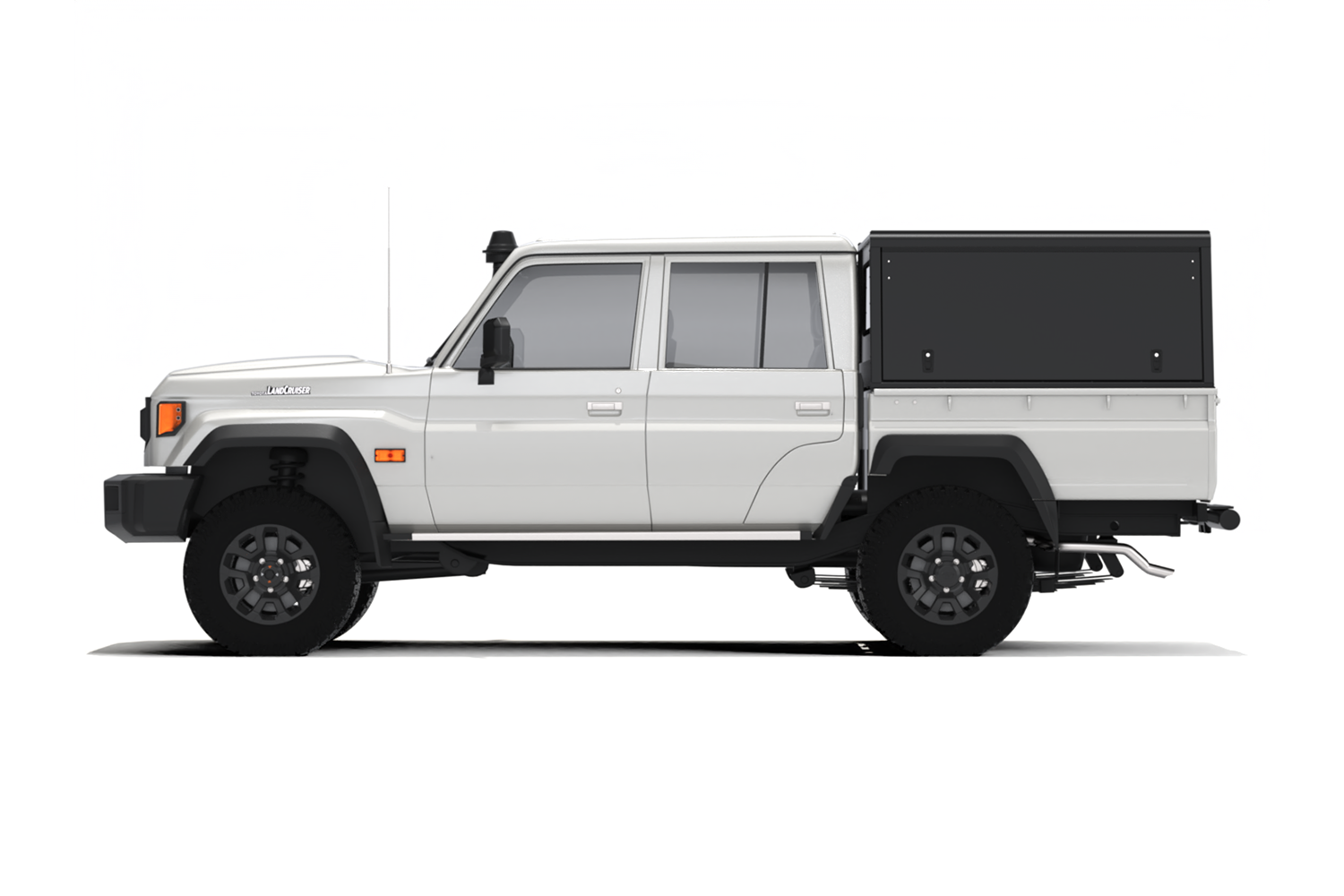 Alu-Cab Explorer Canopy for Toyota Landcruiser 79 Series fitted to Toyota Land Cruiser 70 Series — Rival 4x4 Australia