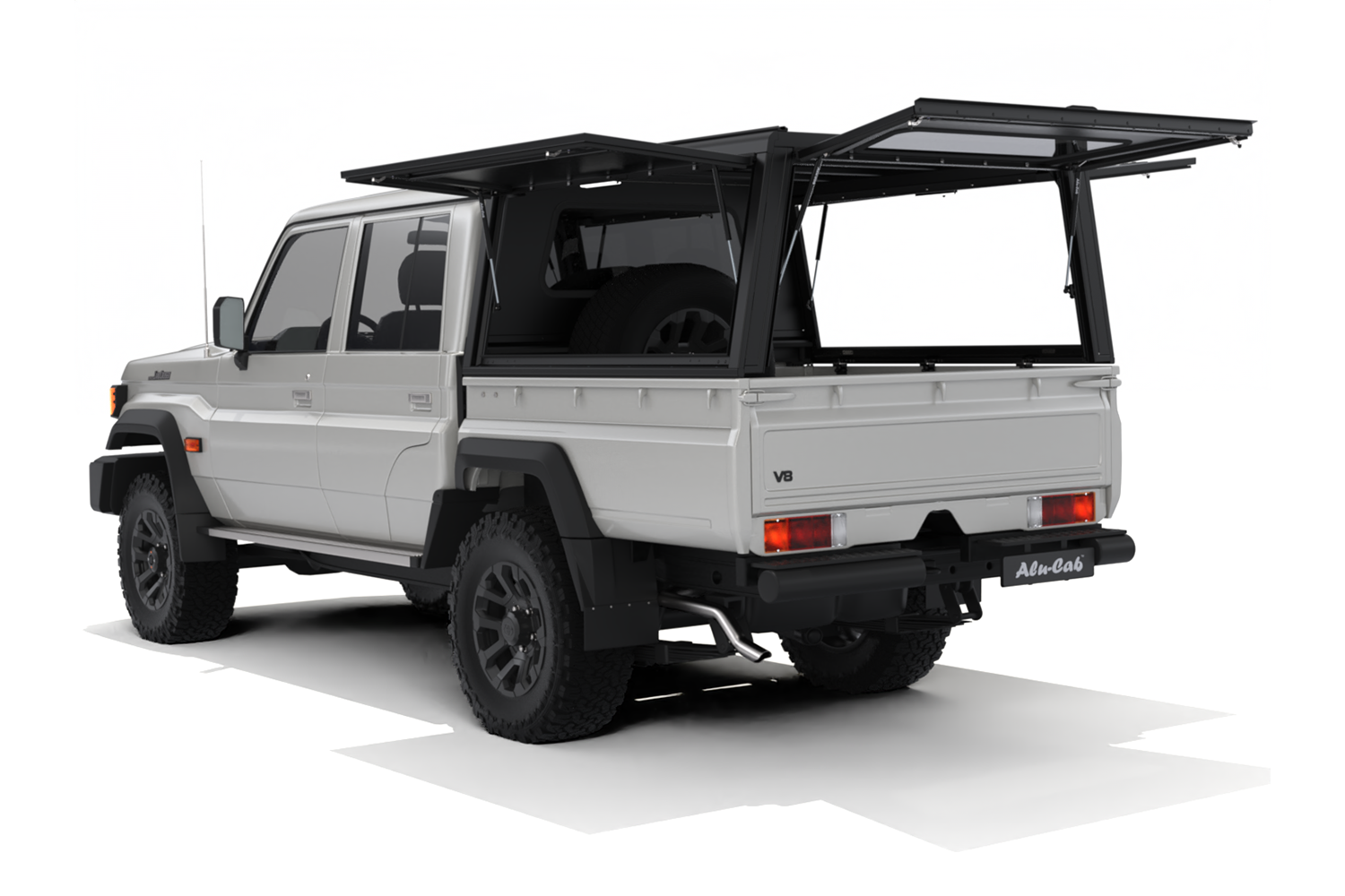 Alu-Cab Explorer Canopy for Toyota Landcruiser 79 Series fitted to Toyota Land Cruiser 70 Series — Rival 4x4 Australia