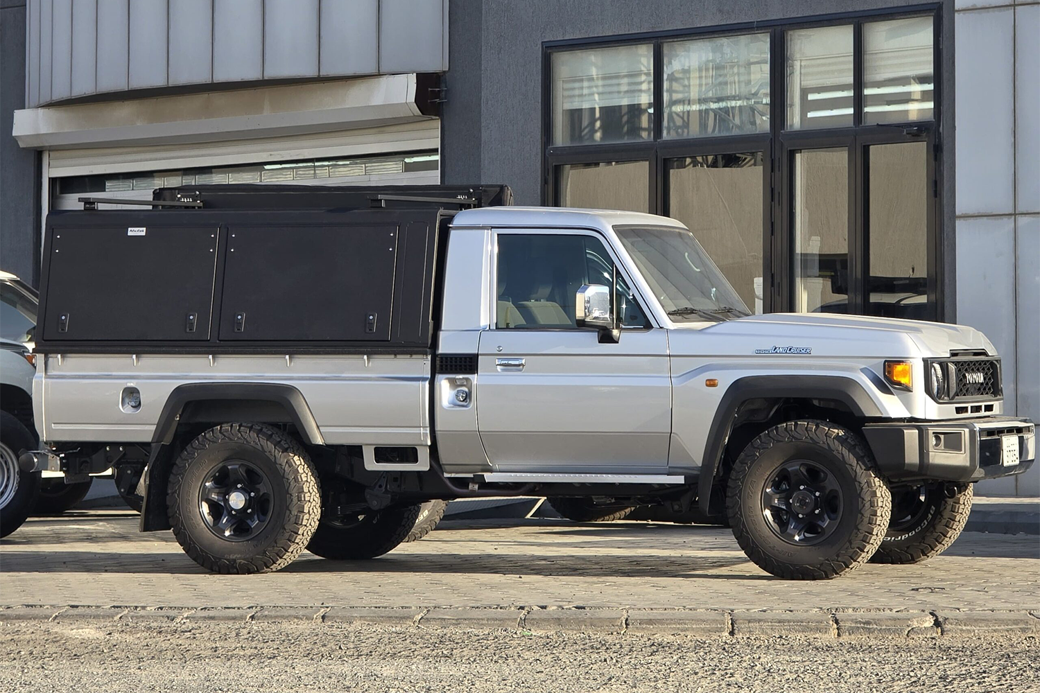 Alu-Cab Explorer Canopy for Toyota Landcruiser 79 Series fitted to Toyota Land Cruiser 70 Series — Rival 4x4 Australia