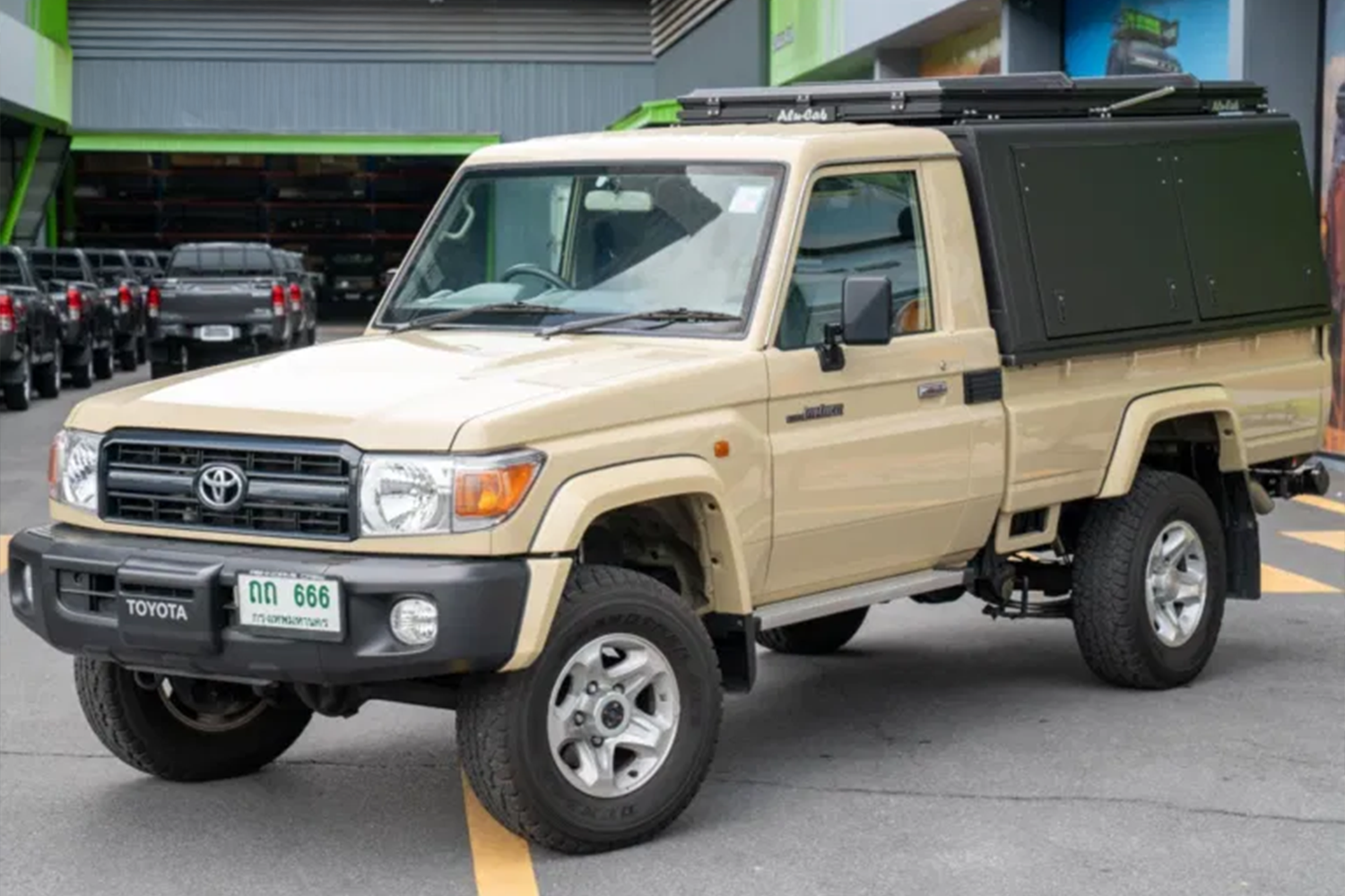 Alu-Cab Explorer Canopy for Toyota Landcruiser 79 Series fitted to Toyota Land Cruiser 70 Series — Rival 4x4 Australia