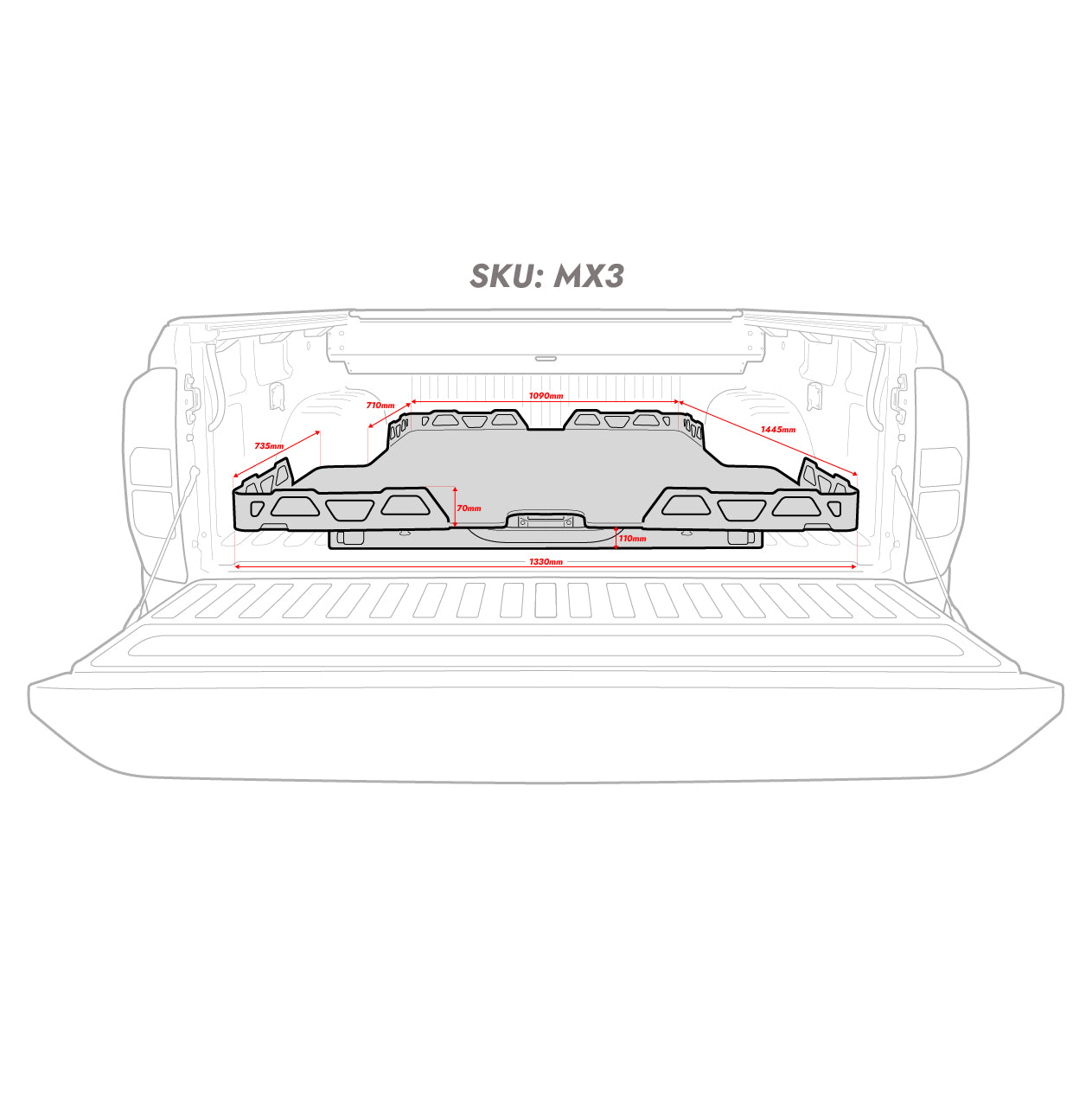 HSP Tub Slide — HSP Tub Slide for Mercedes-Benz X-Class