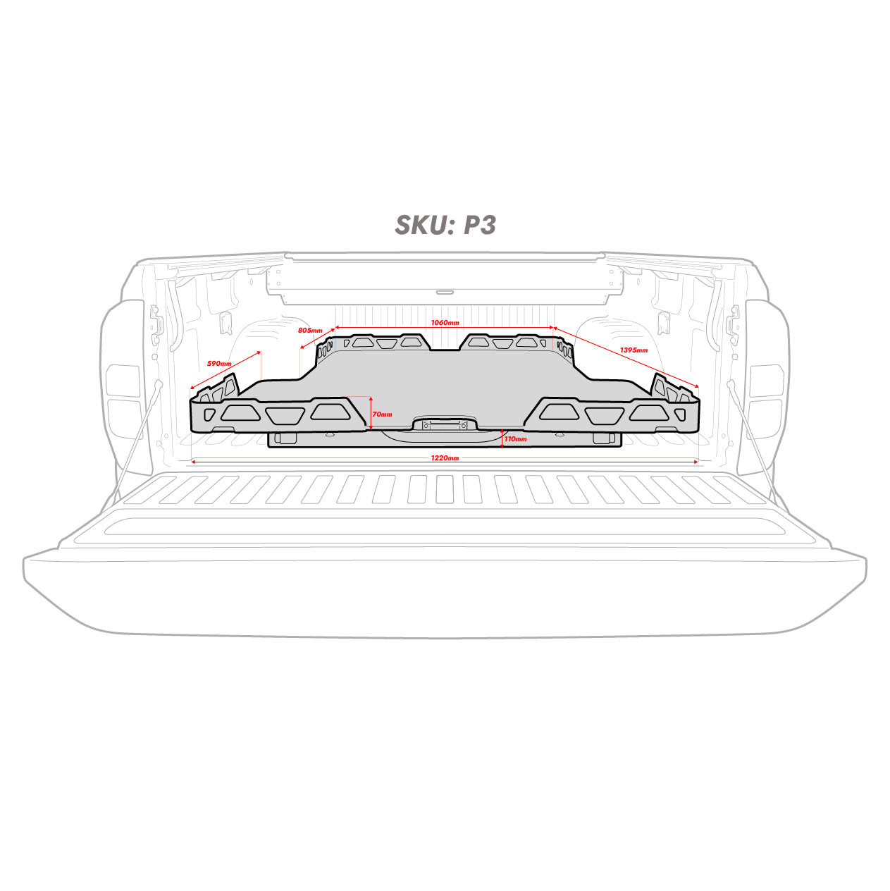 HSP Tub Slide — HSP Tub Slide for Ranger / Raptor PX — Genuine Tub Liner