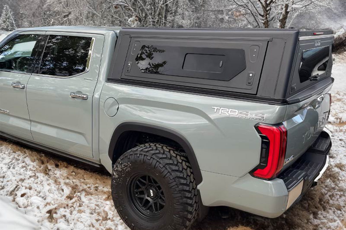 Alu-Cab Contour Canopy for Toyota Tundra 2022+ fitted to Toyota Tundra — Rival 4x4 Australia