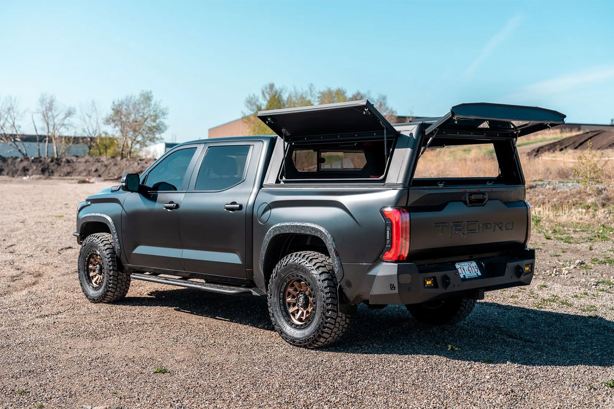 Alu-Cab Contour Canopy for Toyota Tundra 2022+ fitted to Toyota Tundra — Rival 4x4 Australia