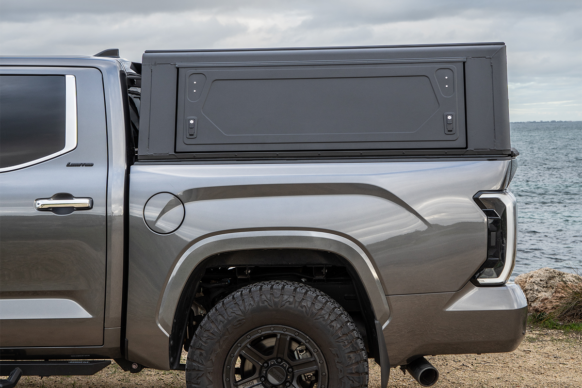 Alu-Cab Contour Canopy for Toyota Tundra 2022+ fitted to Toyota Tundra — Rival 4x4 Australia