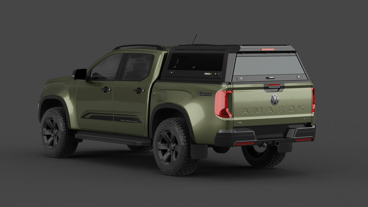 Volkswagen Amarok NF aluminium ute canopy – with sliding dog windows