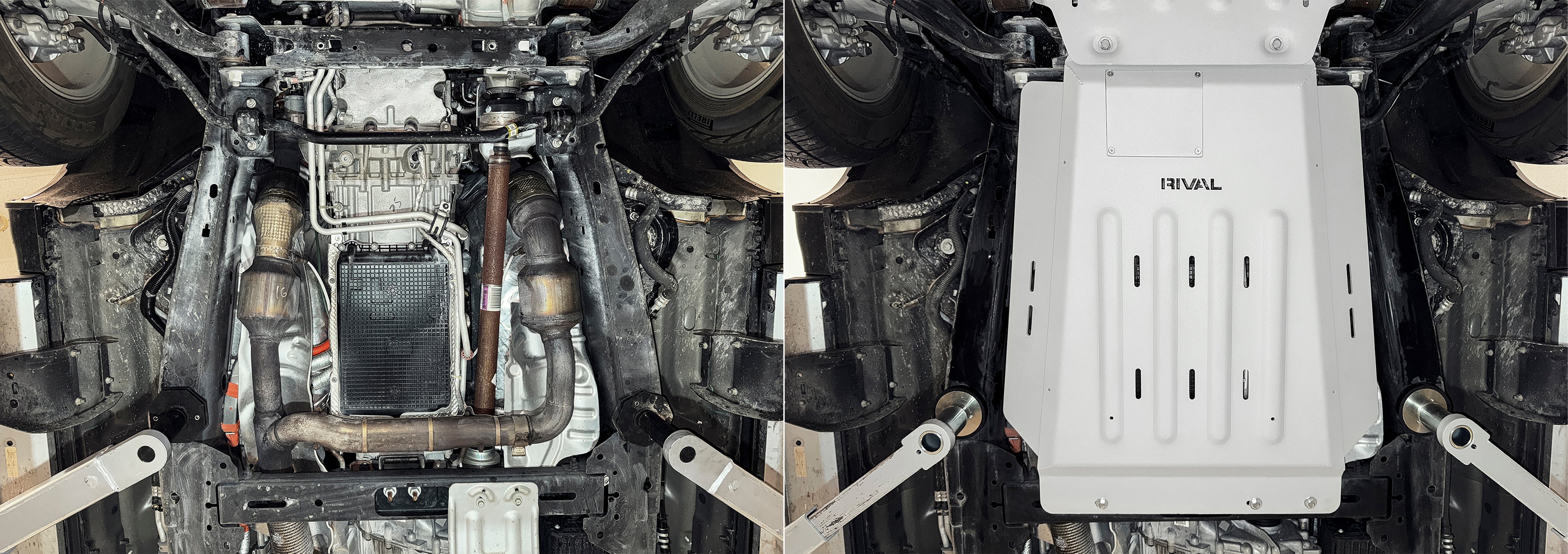 Aluminium Transmission Bash Plate - Ford F-150 (2015-2020, 2020-Present), PowerBoost - RIVAL 4x4 Australia