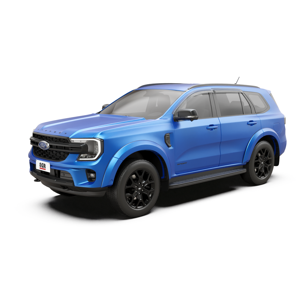 EGR Slimline Weathershields — Ford Everest EK 2022- (4pc, Dark Smoke)