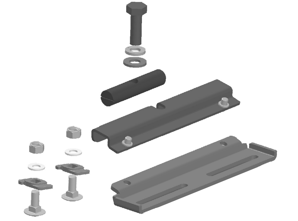Gutter Mount Leg To Track Adapter
