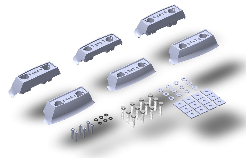 LockNLoad Fixed Point Kit 3Bar Toyota Lc100