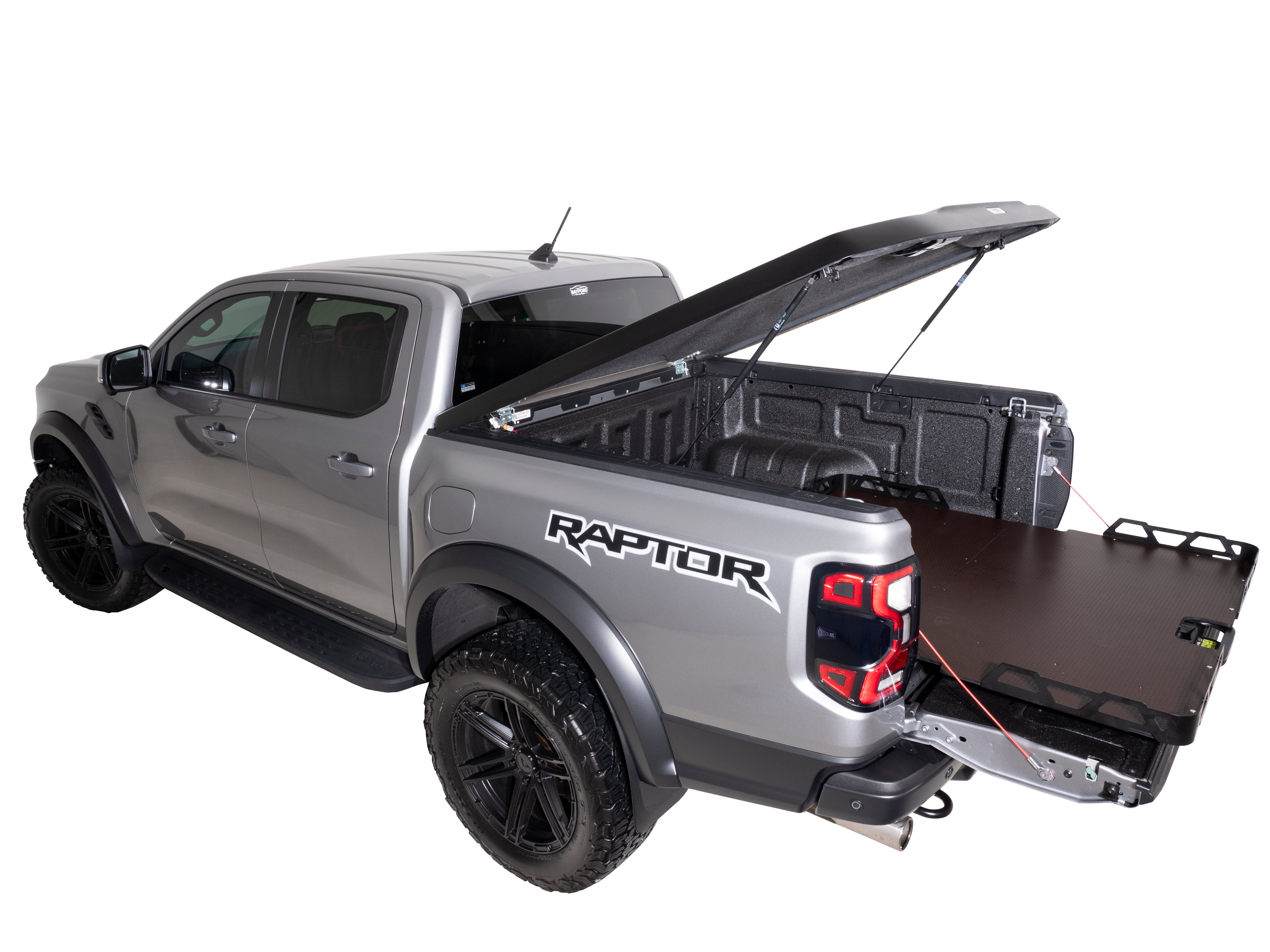 HSP Retractable Tonneau — HSP Retractable Tonneau for Ranger / Raptor Next Gen — Extended Sports Bar