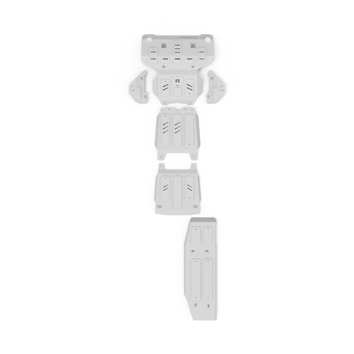 RIVAL 2333.5710.1.6.S Toyota Hilux (2015-On) / Toyota Fortuner (2015-On) 4x4 Bash Plate Set - Radiator, Engine, Transmission, Transfer Case, Fuel tank and Front arms