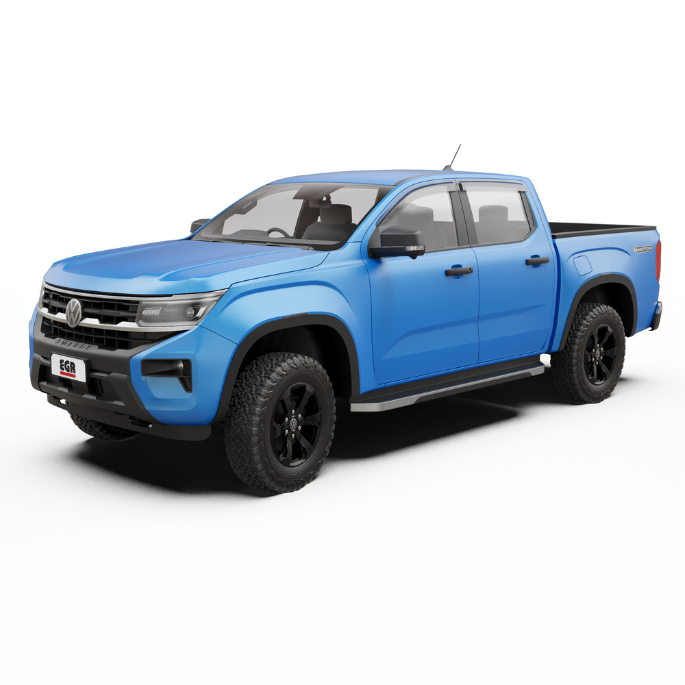 EGR Slimline Weathershields — VW Amarok 2010-2022 (4pc, Dark Smoke)